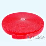 Auto-agrippant à coudre 100 mm rouge